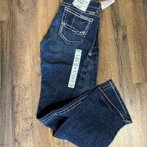 Cruel Girl Indigo Blue Bootcut Jeans with White Stitching